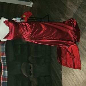 HAIGORO Womens Gorgeous Dress. Nwts. Burgundy and shiny!! Wedding/Cocktail!